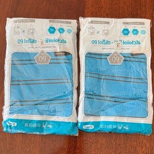Blue  Korean scrub luffa of 19 pcs